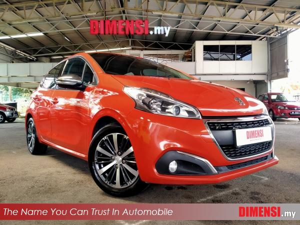 sell Peugeot 208 2018 1.2 CC for RM 31980.00 -- dimensi.my
