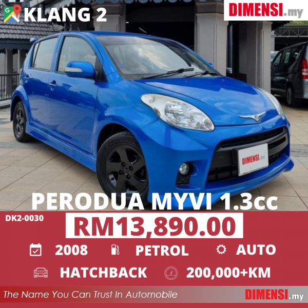 sell Perodua Myvi 2008 1.3 CC for RM 13890.00 -- dimensi.my