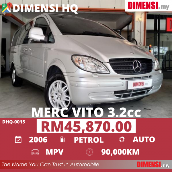 sell Mercedes Benz Vito 2006 3.2 CC for RM 45870.00 -- dimensi.my
