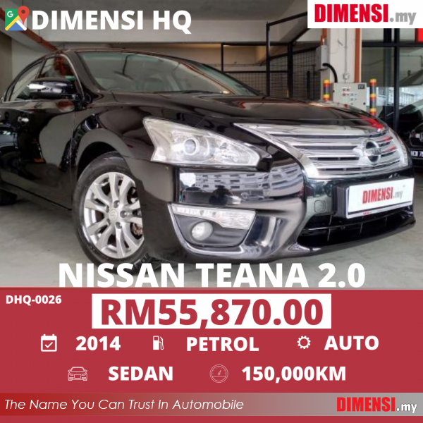 sell Nissan Teana 2014 2.0 CC for RM 55870.00 -- dimensi.my