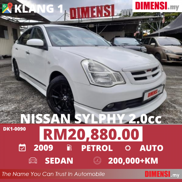 sell Nissan Sylphy  2009 2.0 CC for RM 20880.00 -- dimensi.my