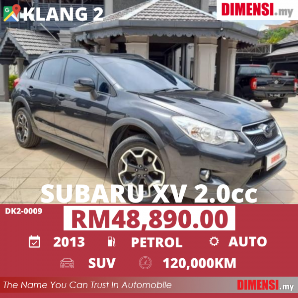 sell Subaru XV 2013 2.0 CC for RM 48890.00 -- dimensi.my
