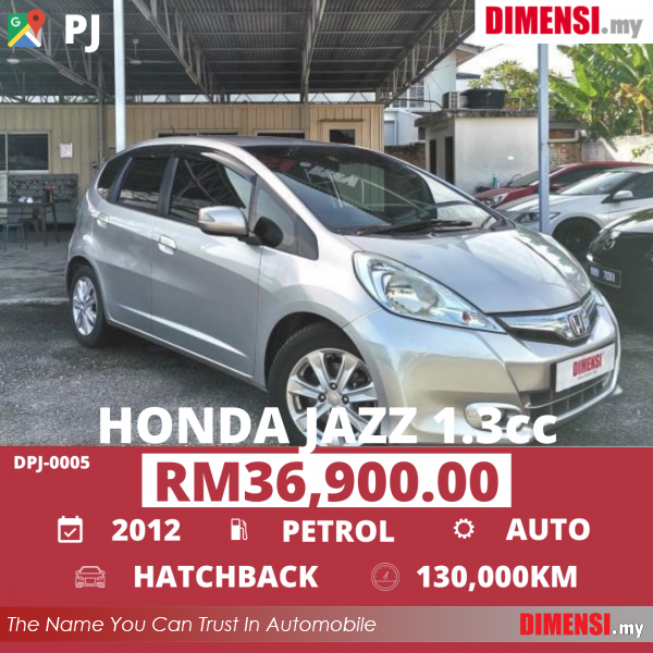 sell Honda Jazz 2012 1.3 CC for RM 36900.00 -- dimensi.my