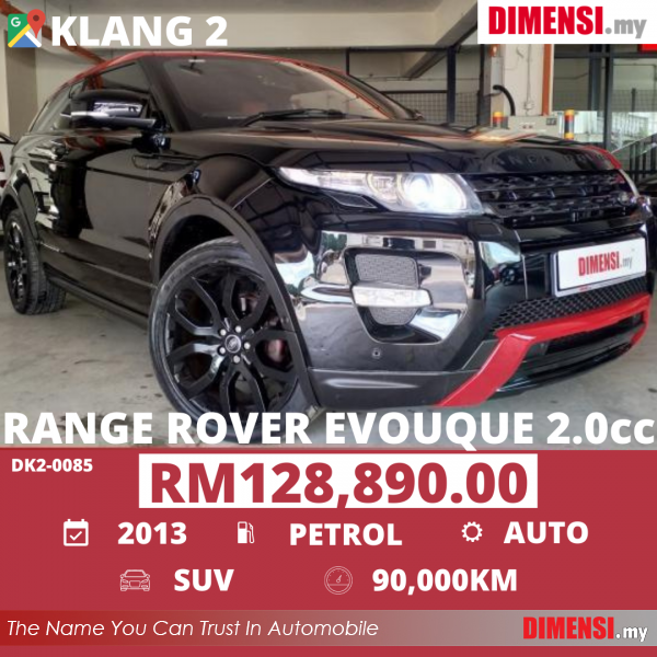 sell Land Rover Range Rover Evoque 2013 2.0 CC for RM 128890.00 -- dimensi.my