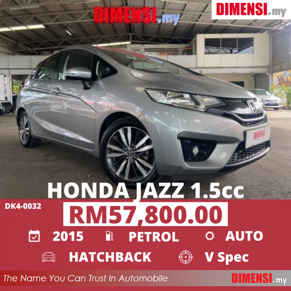 sell Honda Jazz 2015 1.5 CC for RM 57800.00 -- dimensi.my