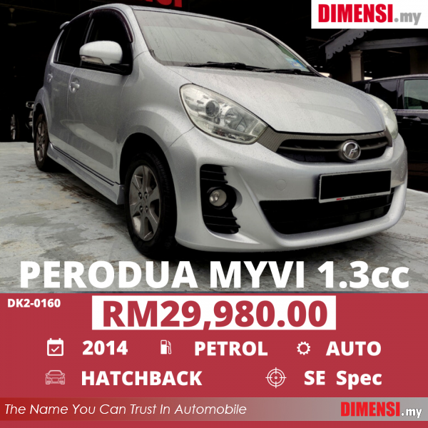 sell Perodua Myvi 2014 1.3 CC for RM 29980.00 -- dimensi.my