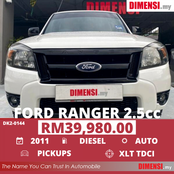 sell Ford Ranger 2011 2.5 CC for RM 39980.00 -- dimensi.my