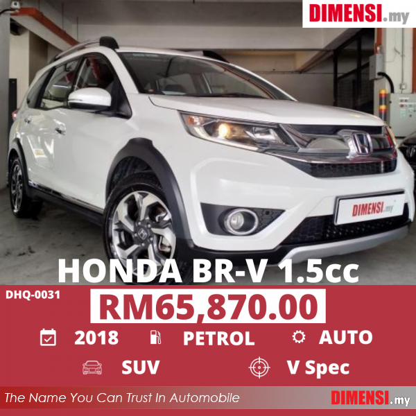sell Honda BR-V 2018 1.5 CC for RM 65870.00 -- dimensi.my