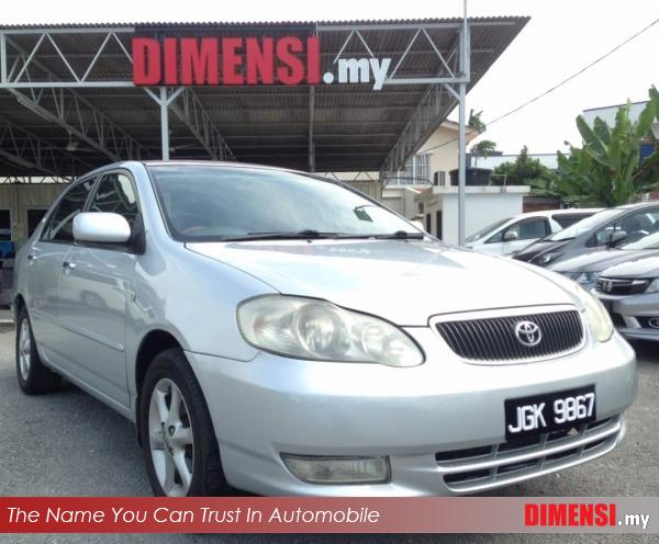 sell Toyota Altis 2002 1.8 CC for RM 24900.00 -- dimensi.my