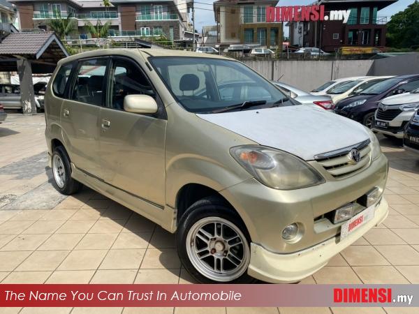 sell Toyota Avanza 2004 1.3 CC for RM 7980.00 -- dimensi.my