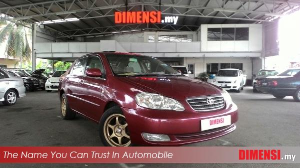 sell Toyota Altis 2004 1.6 CC for RM 21800.00 -- dimensi.my