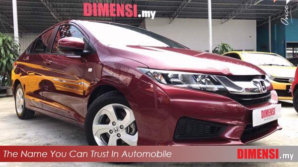 sell Honda City 2016 1.5 CC for RM 63800.00 -- dimensi.my