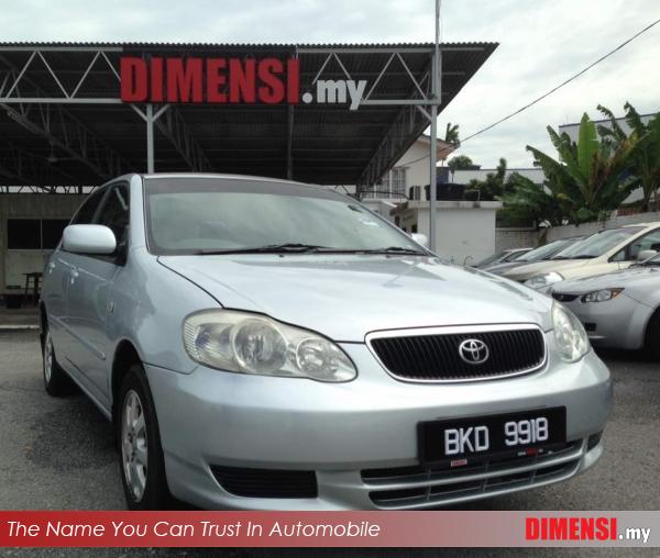 sell Toyota Altis 2003 1.6 CC for RM 18900.00 -- dimensi.my