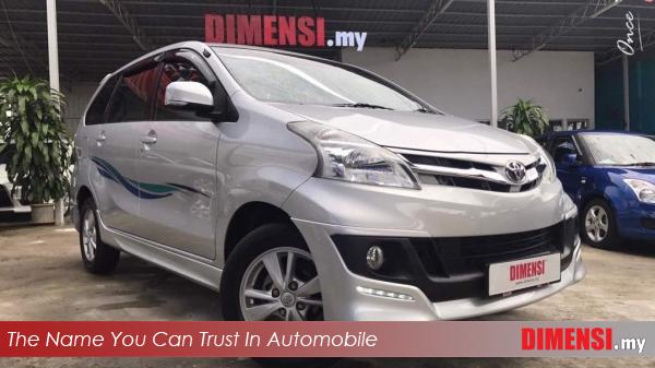 sell Toyota Avanza 2014 1.5 CC for RM 49800.00 -- dimensi.my