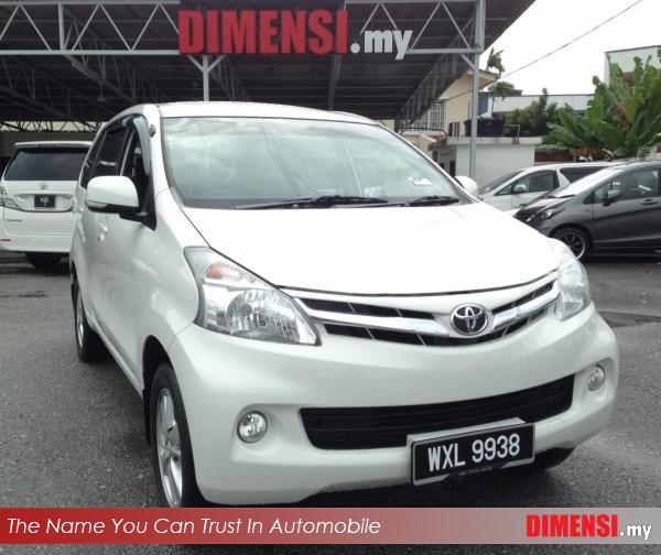 sell Toyota Avanza 2013 1.5 CC for RM 46900.00 -- dimensi.my