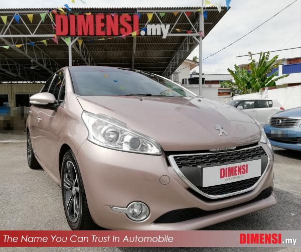 sell Peugeot 208 2013 1.6 CC for RM 37900.00 -- dimensi.my