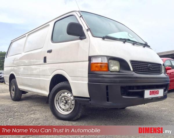 sell Toyota Hiace 2004 3.0 CC for RM 19800.00 -- dimensi.my