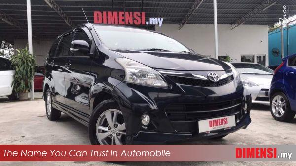 sell Toyota Avanza 2013 1.5 CC for RM 45800.00 -- dimensi.my