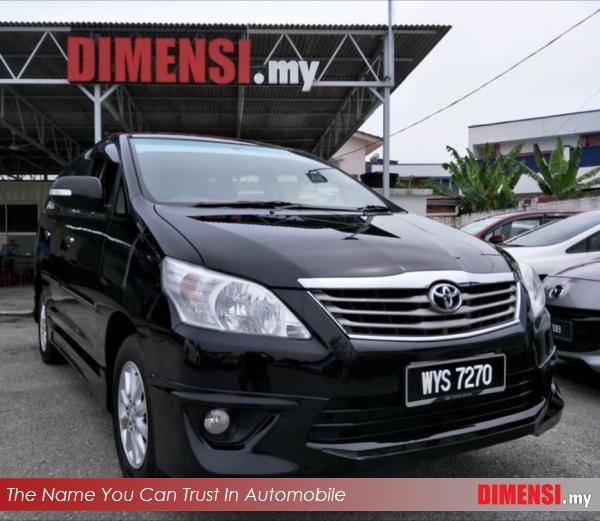 sell Toyota Innova 2013 2.0 CC for RM 61900.00 -- dimensi.my