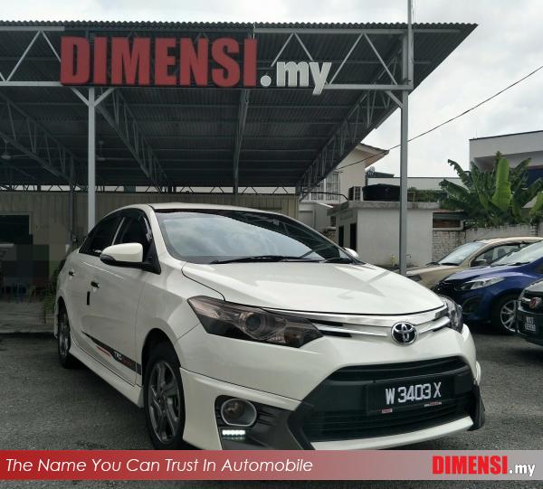 sell Toyota Vios 2014 1.5 CC for RM 59900.00 -- dimensi.my