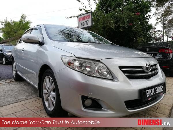 sell Toyota Altis 2009 1.8 CC for RM 34900.00 -- dimensi.my