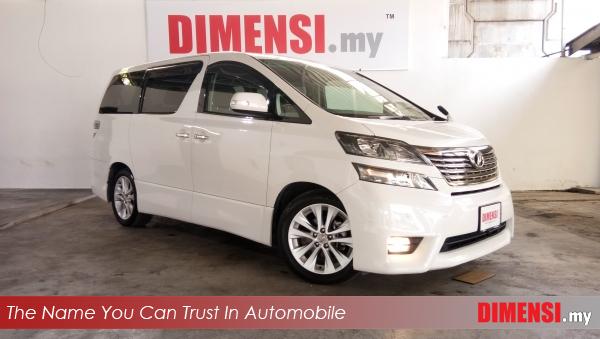 sell Toyota Vellfire 2010 2.4 CC for RM 125800.00 -- dimensi.my
