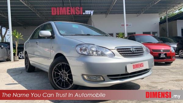 sell Toyota Altis 2004 1.8 CC for RM 16800.00 -- dimensi.my