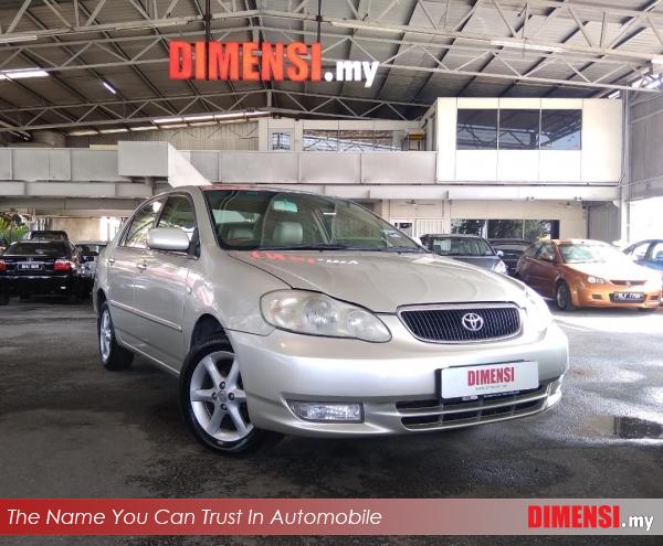 sell Toyota Altis 2002 1.8 CC for RM 17800.00 -- dimensi.my