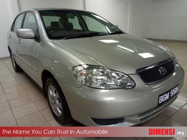 sell Toyota Altis 2002 1.6 CC for RM 18800.00 -- dimensi.my