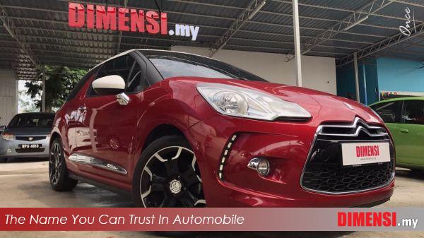 sell Citroen DS3 2014 1.6 CC for RM 63800.00 -- dimensi.my