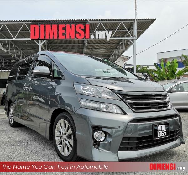 sell Toyota Vellfire 2010 2.4 CC for RM 108900.00 -- dimensi.my