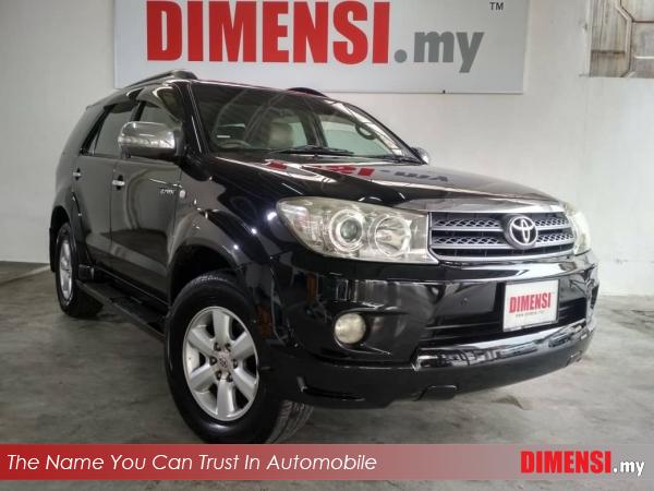 sell Toyota Fortuner 2009 2.7 CC for RM 45890.00 -- dimensi.my