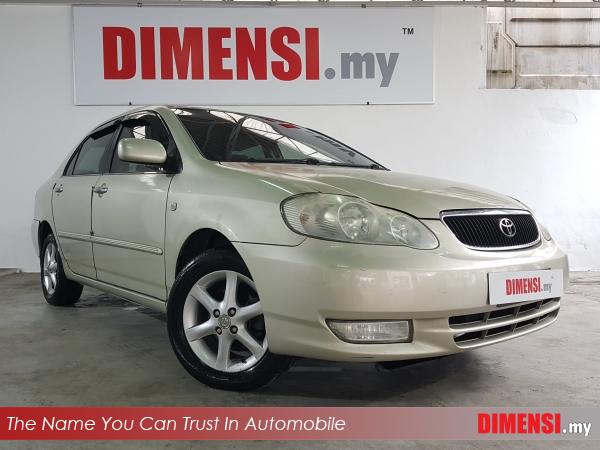 sell Toyota Altis 2001 1.8 CC for RM 11890.00 -- dimensi.my