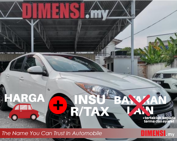 sell Mazda 3 2012 1.6 CC for RM 36900.00 -- dimensi.my