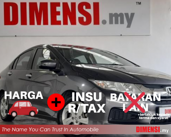 sell Honda City 2015 1.5 CC for RM 51890.00 -- dimensi.my