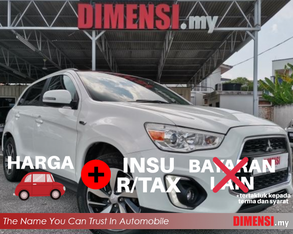 sell Mitsubishi ASX 2016 2.0 CC for RM 63900.00 -- dimensi.my