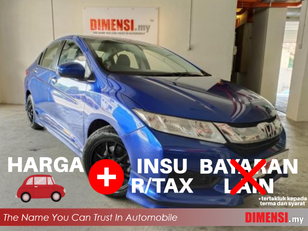 sell Honda City 2015 1.5 CC for RM 49890.00 -- dimensi.my