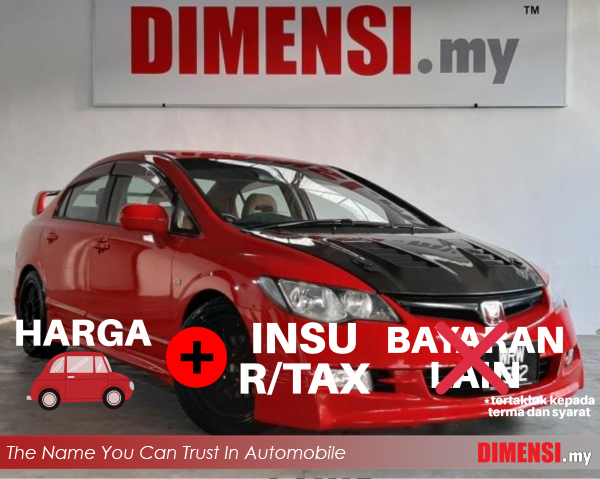 sell Honda Civic 2008 1.8 CC for RM 36890.00 -- dimensi.my