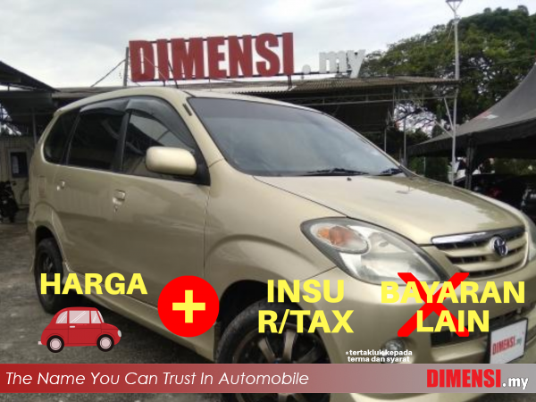 sell Toyota Avanza 2005 1.3 CC for RM 15880.00 -- dimensi.my