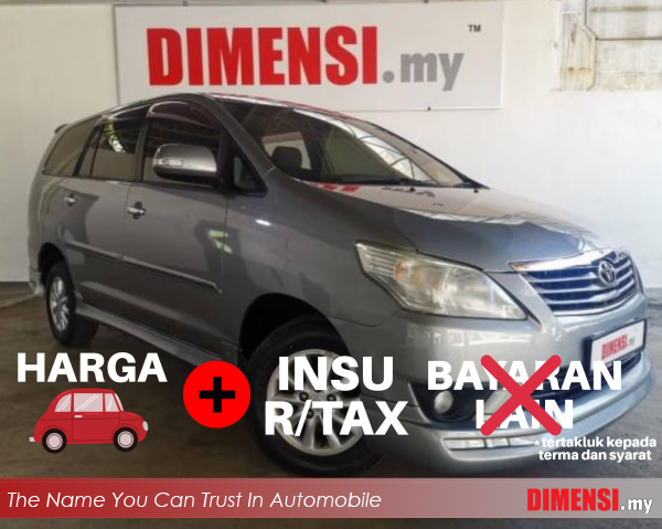 sell Toyota Innova 2011 2.0 CC for RM 43890.00 -- dimensi.my