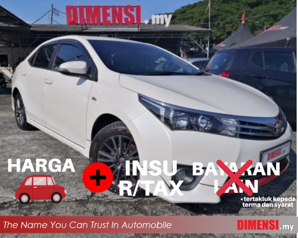 sell Toyota Altis 2014 1.8 CC for RM 68880.00 -- dimensi.my