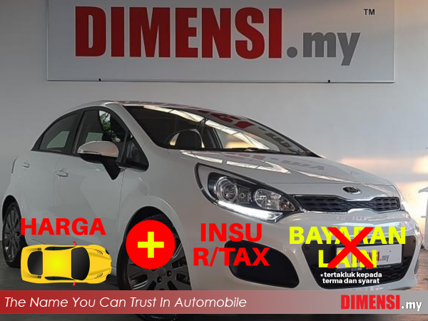 sell Kia Rio 2013 1.4 CC for RM 29890.00 -- dimensi.my