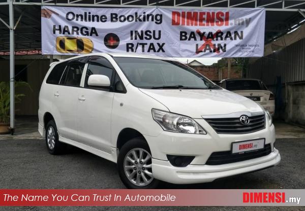 sell Toyota Innova 2015 2.0 CC for RM 51890.00 -- dimensi.my