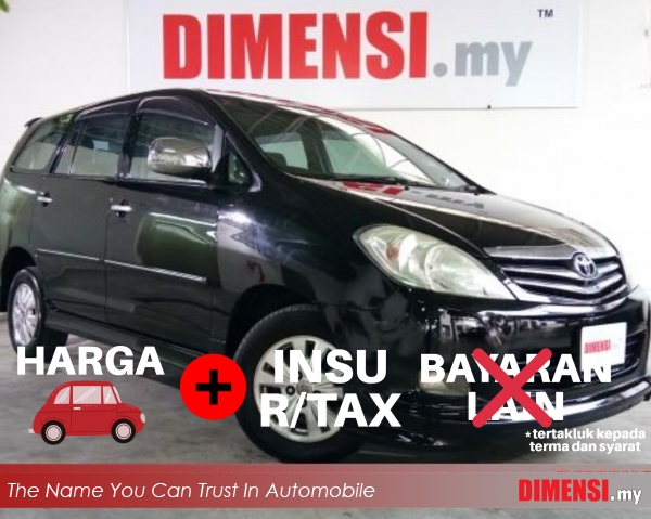 sell Toyota Innova 2011 2.0 CC for RM 38890.00 -- dimensi.my