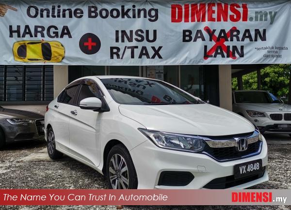 sell Honda City 2017 1.5 CC for RM 61900.00 -- dimensi.my