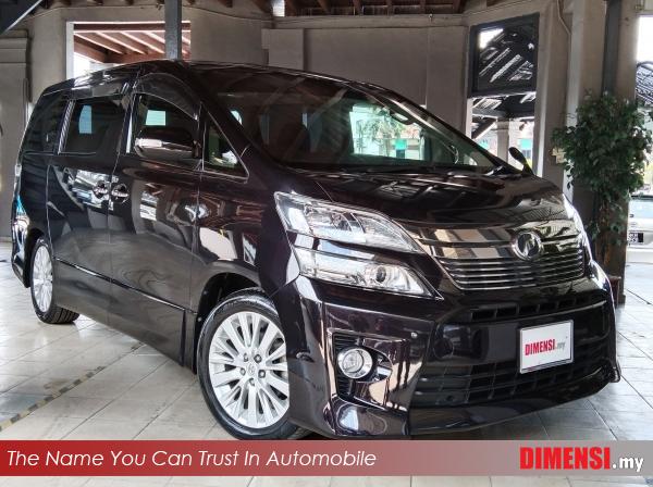 sell Toyota Vellfire 2012 2.4 CC for RM 113890.00 -- dimensi.my