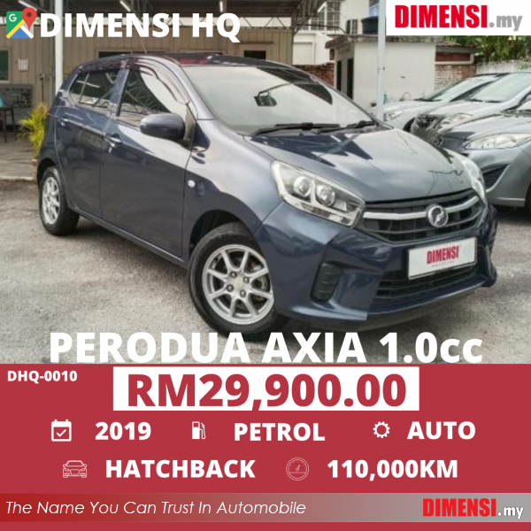 sell Perodua Axia 2019 1.0 CC for RM 29900.00 -- dimensi.my