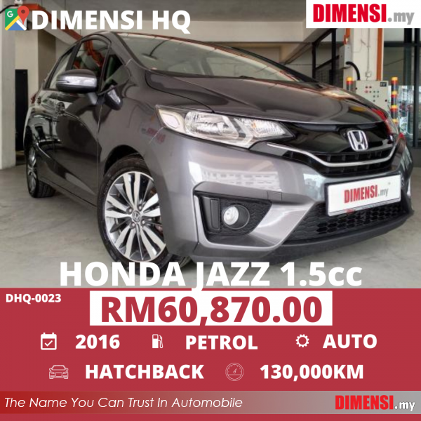 sell Honda Jazz 2016 1.5 CC for RM 60870.00 -- dimensi.my