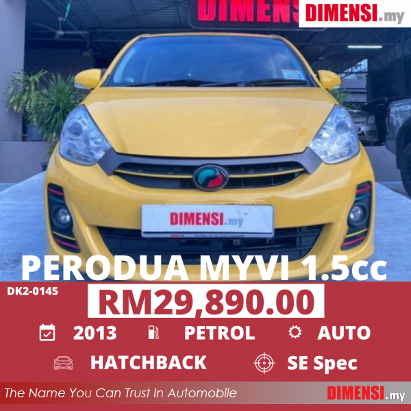 sell Perodua Myvi 2013 1.5 CC for RM 29890.00 -- dimensi.my