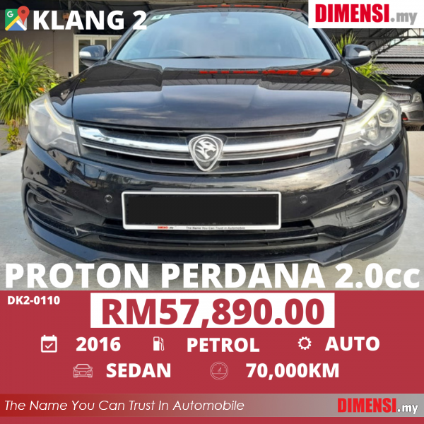 sell Proton Perdana 2016 2.0 CC for RM 57890.00 -- dimensi.my